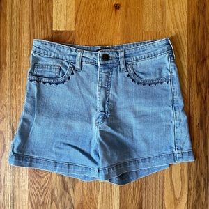 Courtshop high rise embroidered shorts